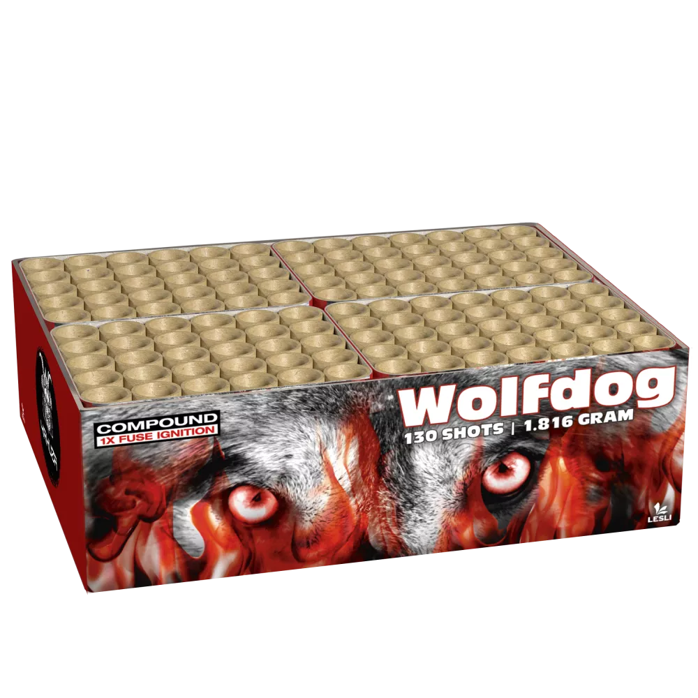 Wolfdog - 130 Shots - 25MM - HBL Fireworks