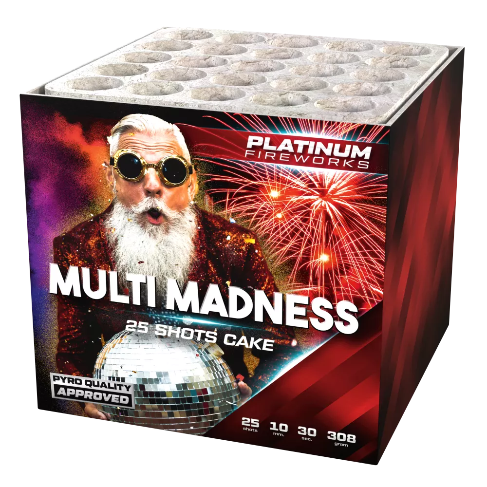 Multi Madness - 25 Shots - 25mm - HBL Fireworks