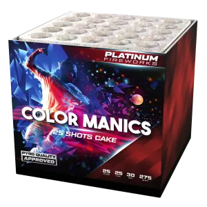 Color Maniacs - 25 Shots - 25mm - HBL Fireworks