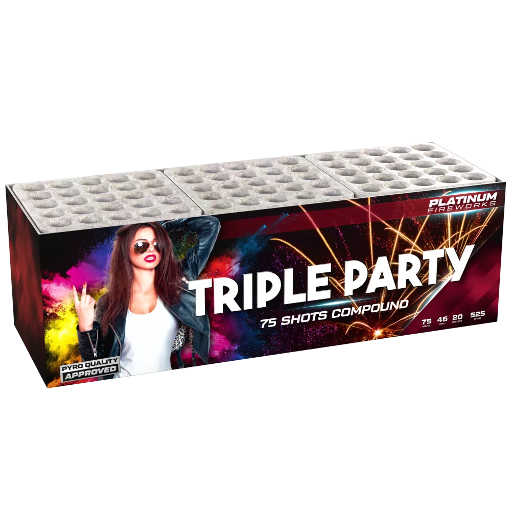 Triple Party - 75 Shots - 20mm - HBL Fireworks