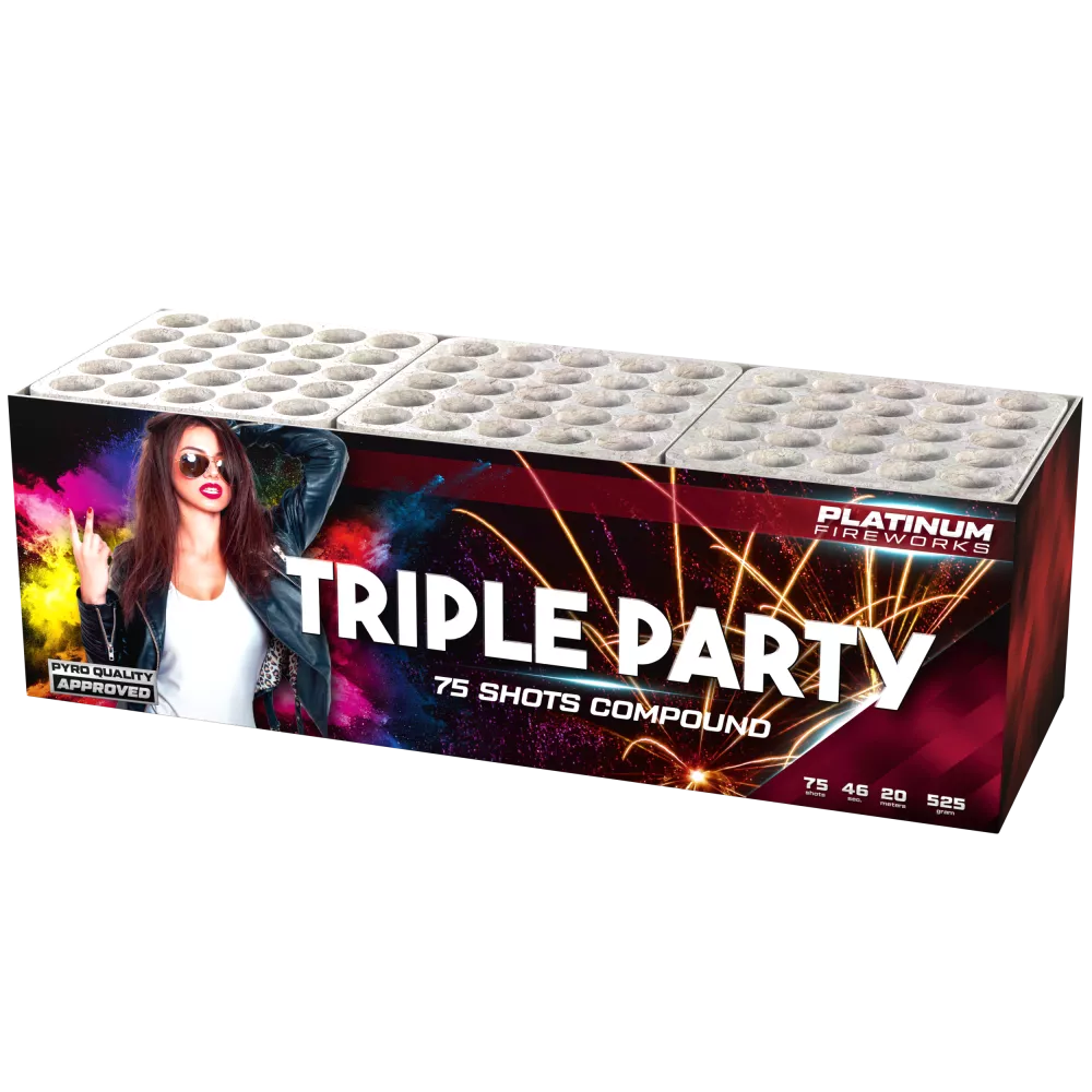 Triple Party - 75 Shots - 20mm - HBL Fireworks