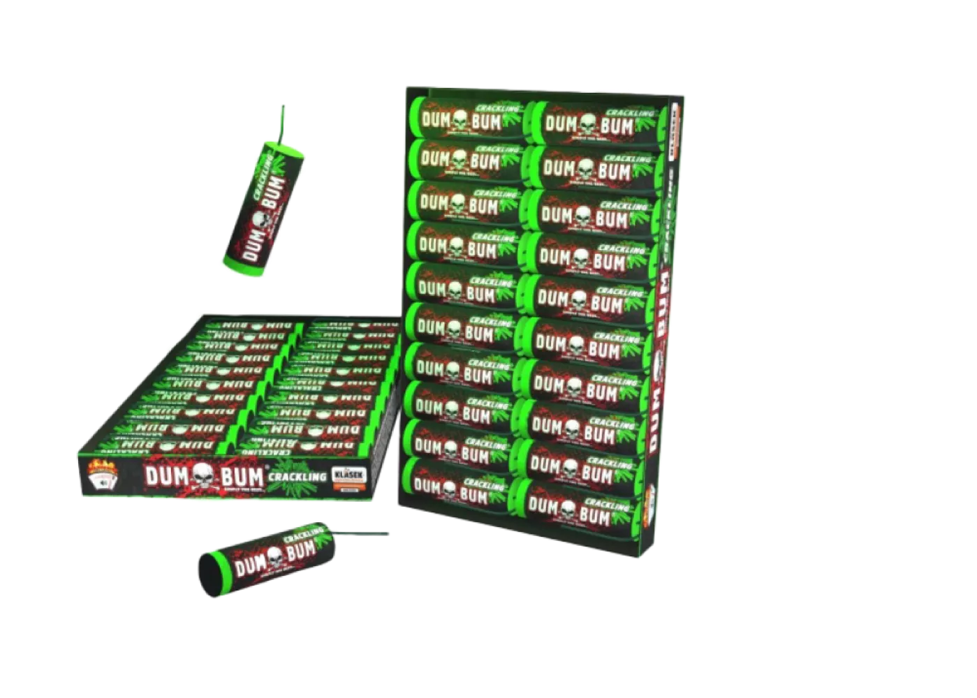 Dumbum Crackling Groen 20St - HBL Fireworks