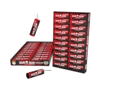 Dumbum Crackling Rood 20St - HBL Fireworks