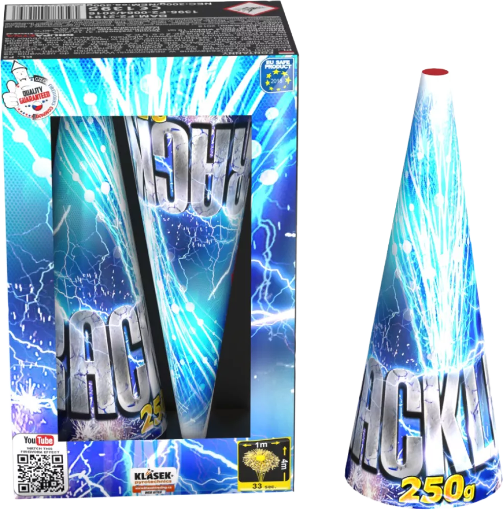 Silver Crackling Vulkan 250g - HBL Fireworks