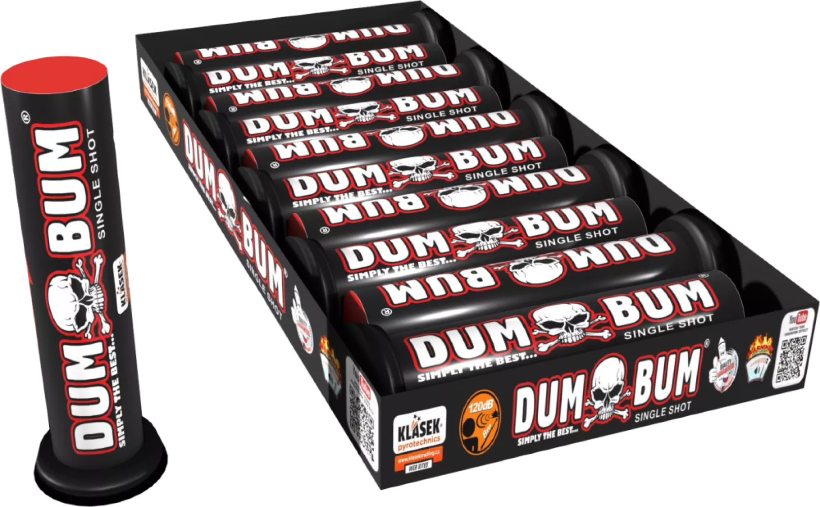 Dumbum Single Shot 20mm 10St - HBL Fireworks