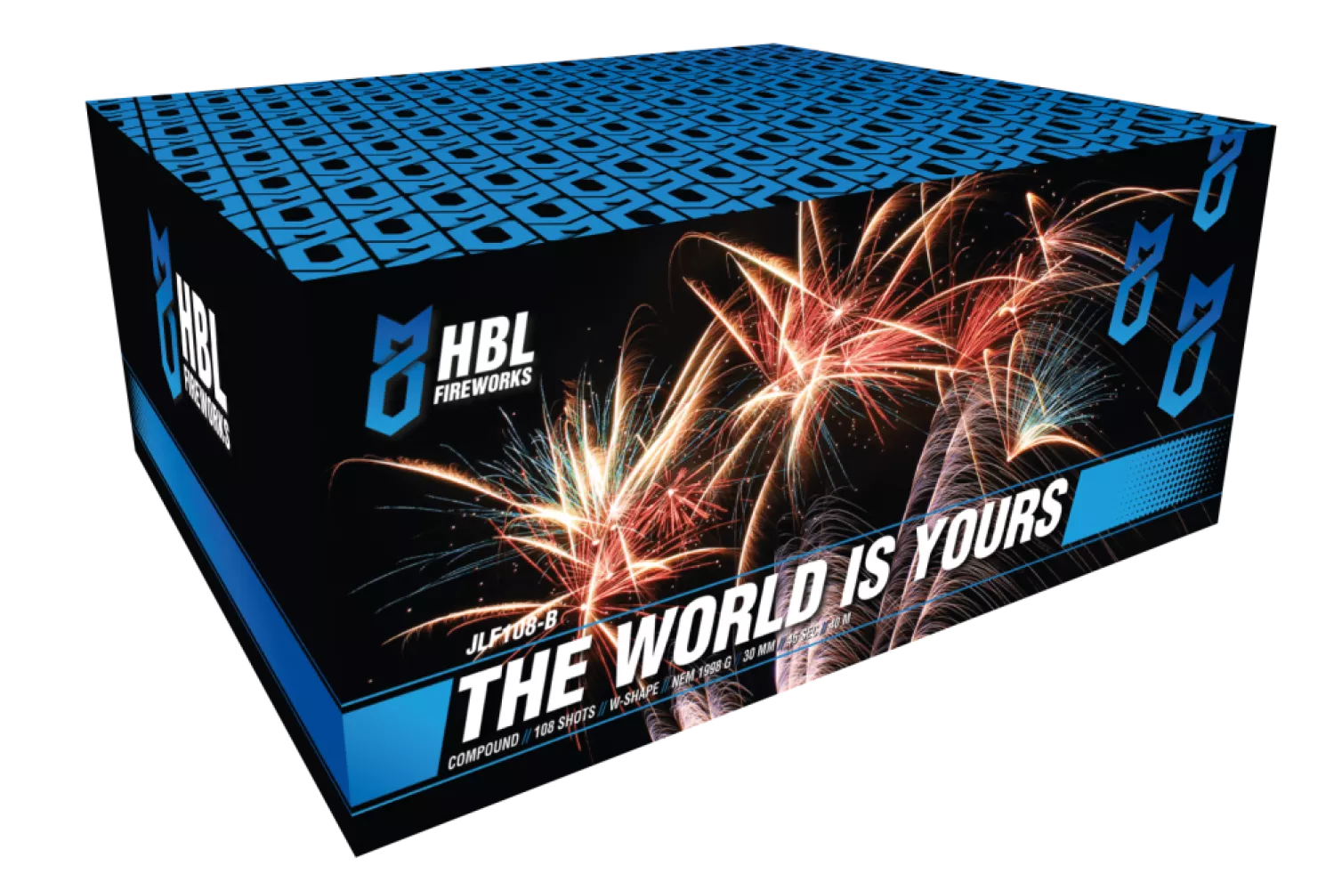 The World is Yours - 108 Shots - 30MM - W Shape - HBL Fireworks