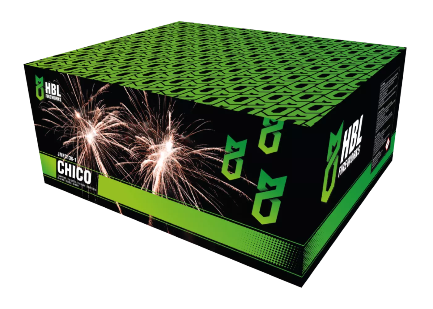 Chico - 136 Shots - 25/30MM - FVI Shape - HBL Fireworks