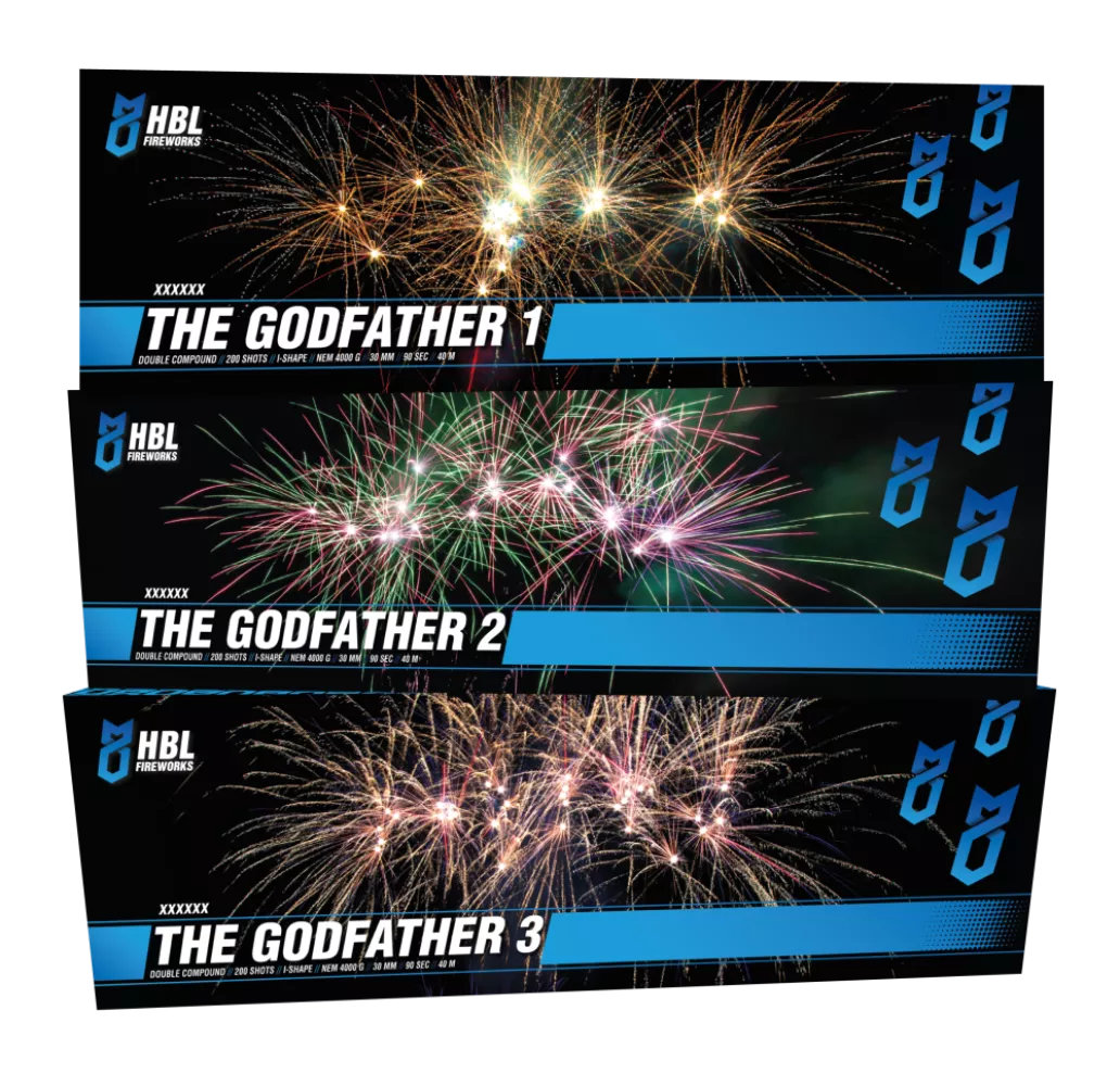 MONSTERCOMPOUND: The Godfather Complete - 600 Shots - 30MM - HBL Fireworks
