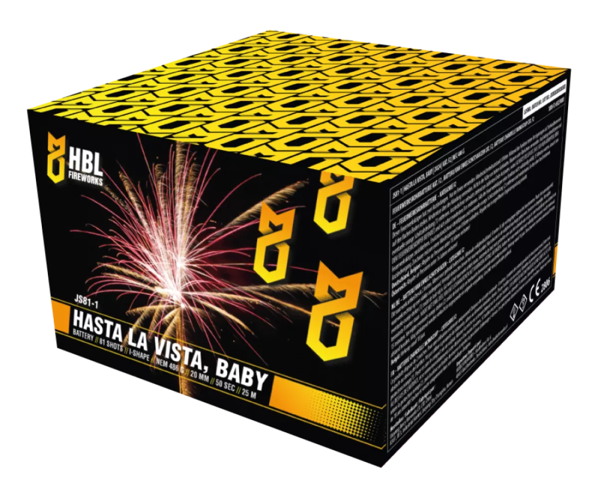 Hasta La Vista, Baby - 81 Shots - 20MM - HBL Fireworks