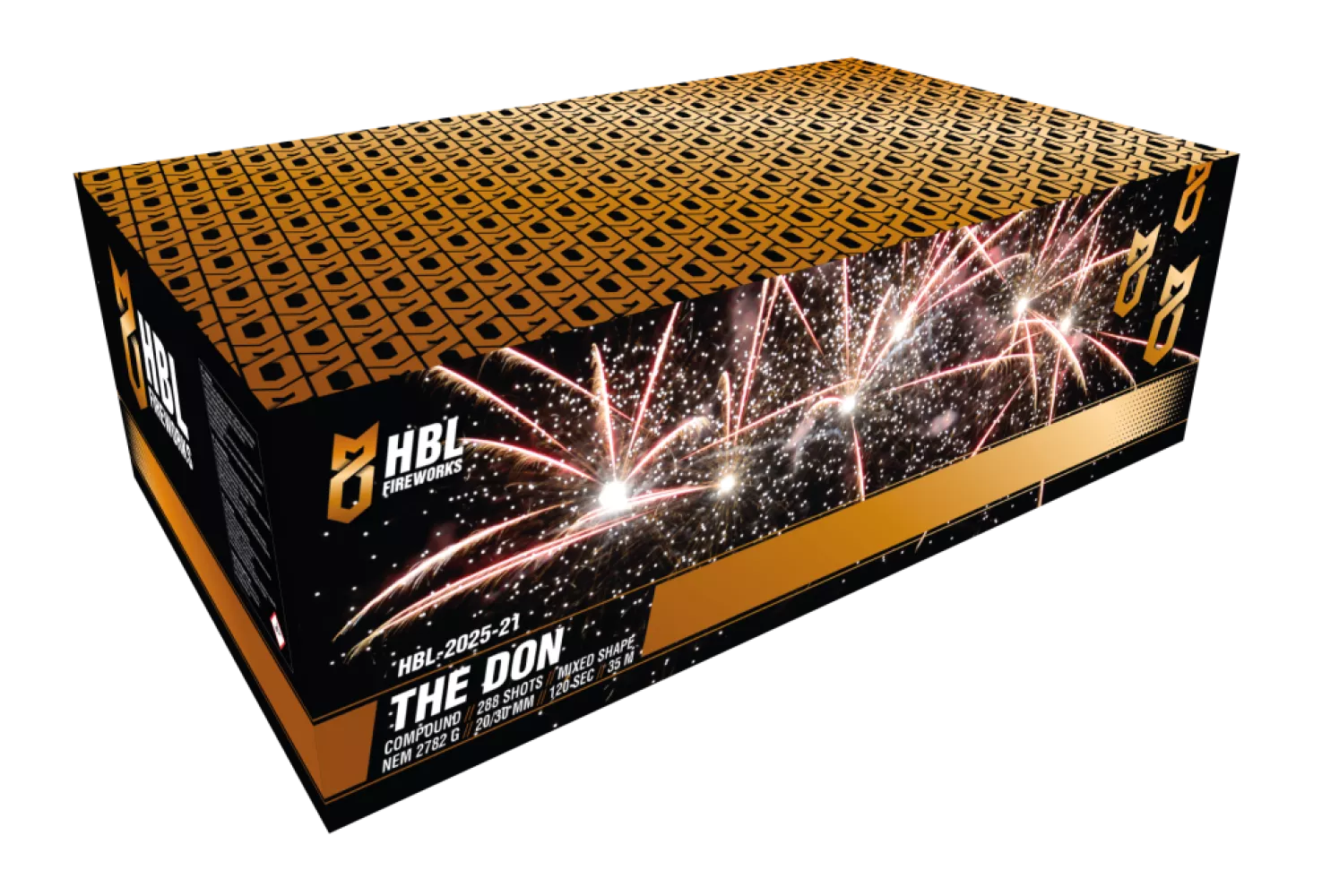 The Don - 288 Shots - 30MM - Mixed Shape - HBL Fireworks