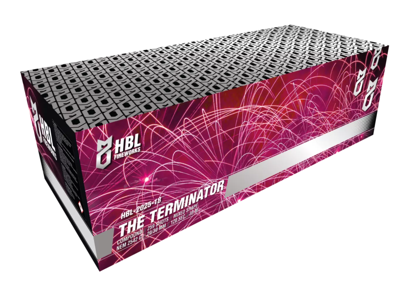 The Terminator - 259 Shots - 20/30MM - Mixed Shape - HBL Fireworks