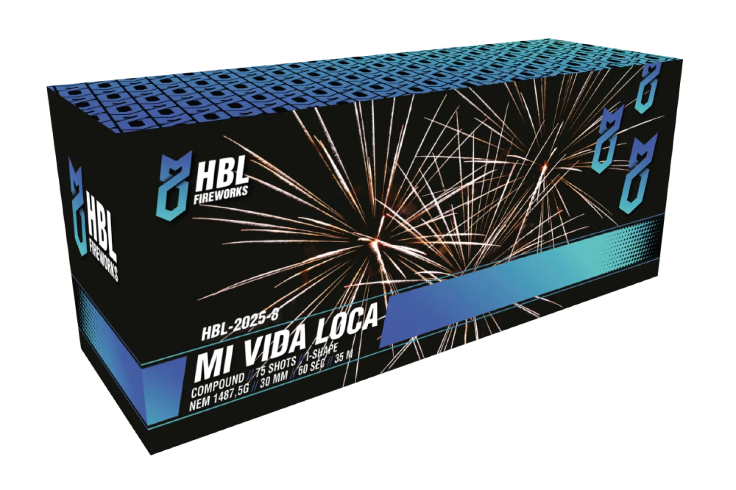 Mi Vida Loca - 75 Shots - 30MM - I-Shape - HBL Fireworks