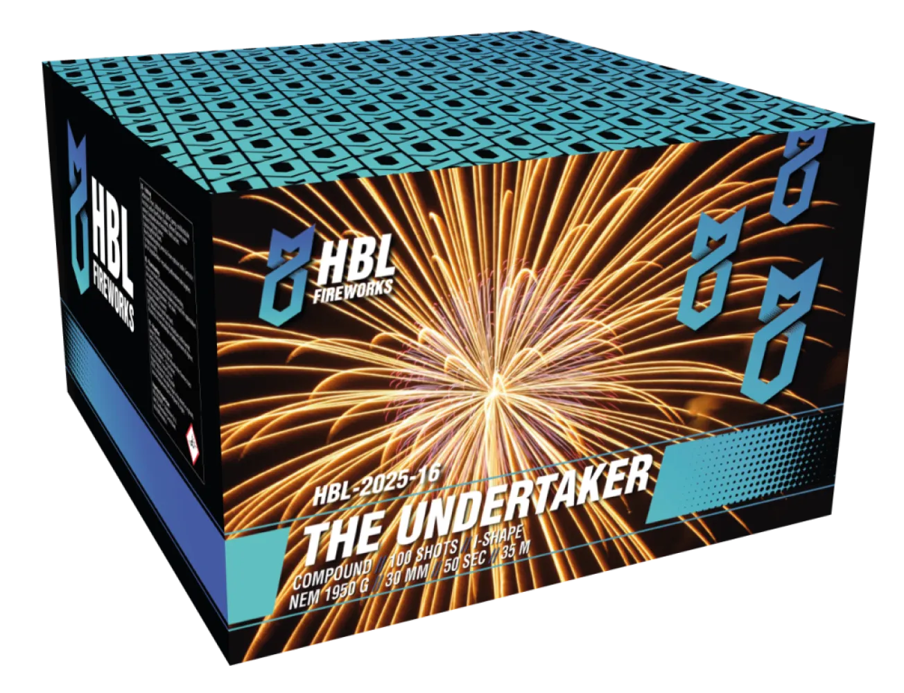 The Undertaker - 100 Shots - 30MM - I-Shape - HBL Fireworks