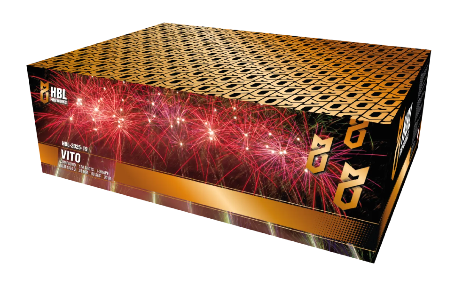 Vito - 128 shots - 25MM - Mixed shape - HBL Fireworks