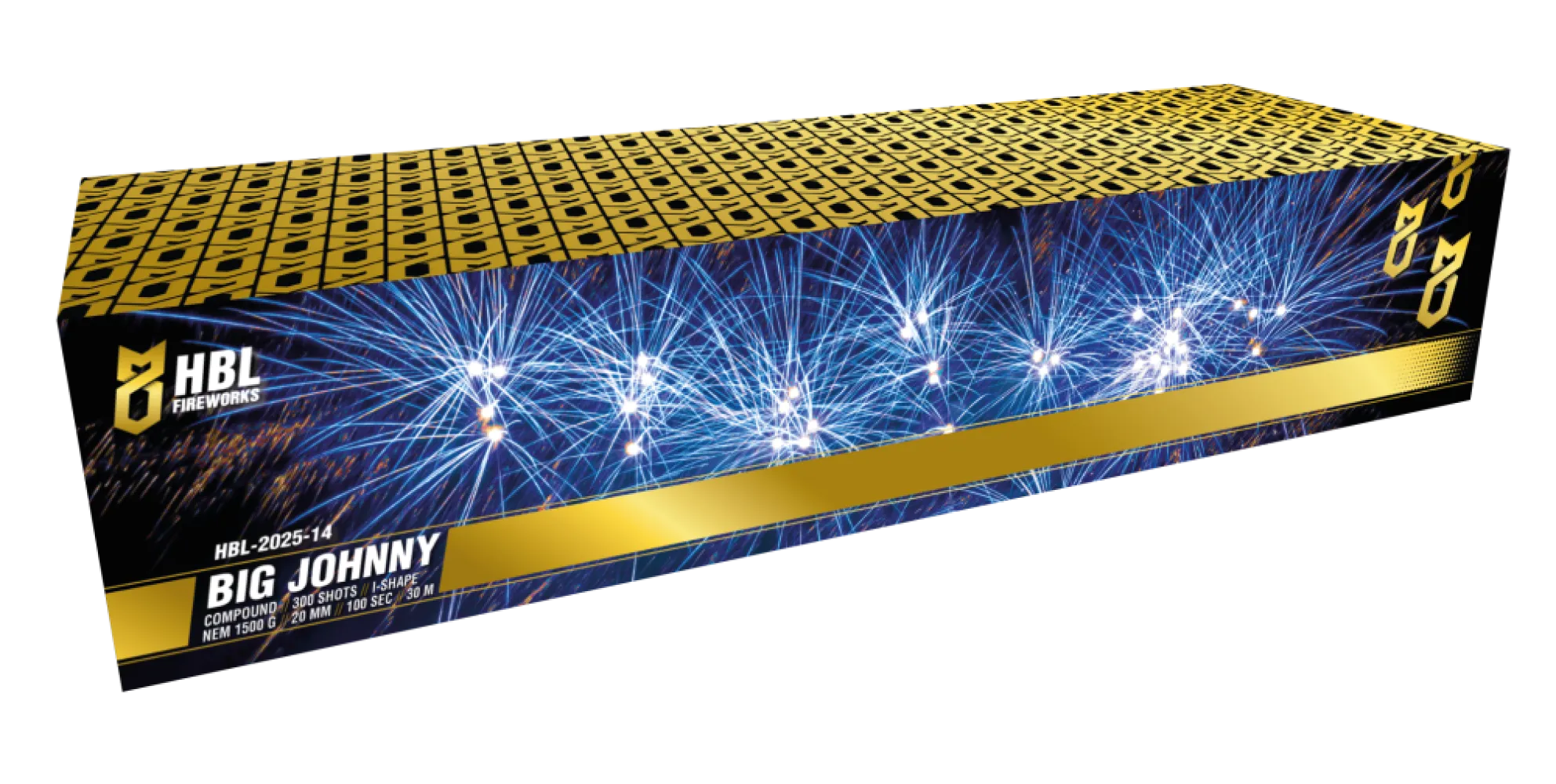 Big Johnny - 300 Shots - 20MM - I Shape - HBL Fireworks