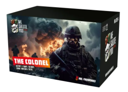 The Colonel - 60 Shots - 20MM - I-Shape - We Salute You - HBL Fireworks