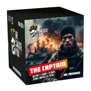 The Captain - 25 Shots - 20MM - I-Shape - We Salute You - HBL Fireworks