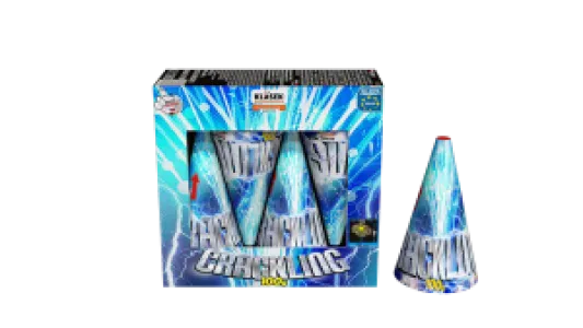 Double crackling Vulkaan 100g 4St. - HBL Fireworks